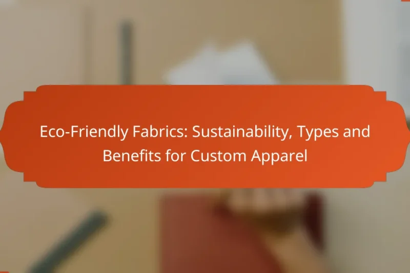 Eco-Friendly Fabrics: Sustainability, Types and Benefits for Custom Apparel