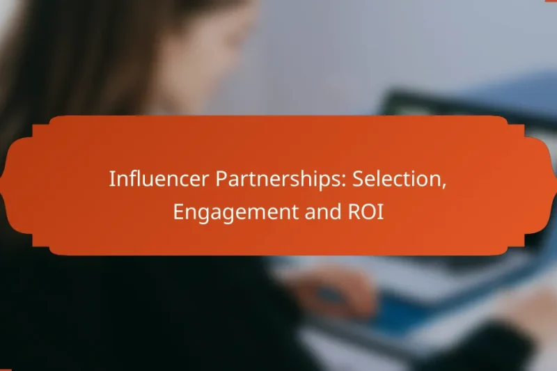 Influencer Partnerships: Selection, Engagement and ROI