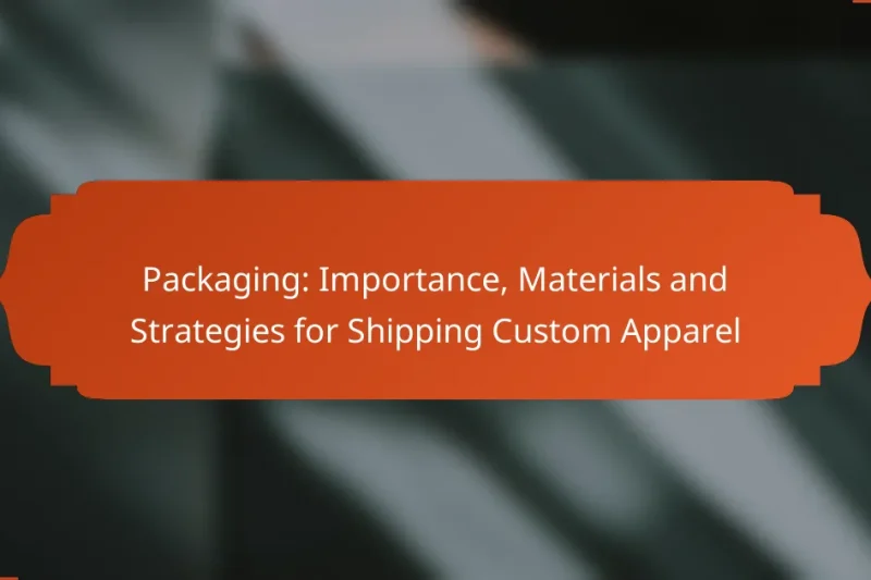 Packaging: Importance, Materials and Strategies for Shipping Custom Apparel