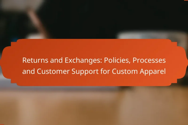 Returns and Exchanges: Policies, Processes and Customer Support for Custom Apparel